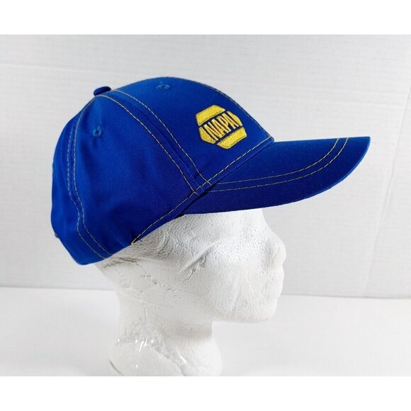 NAPA AUTO PARTS Hook & Loop Blue Cotton Blend Cap - Picture 2 of 6